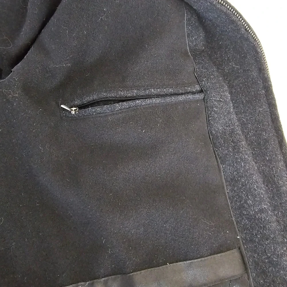 Alfani Men's Charcoal Wool Blend Full Zip Jacket Size XL Winter‎ Coat